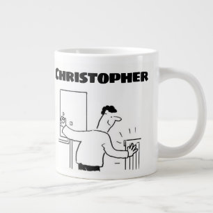 Geschenk für einen Klempner mit zusätzlichem Namen Jumbo-Tasse