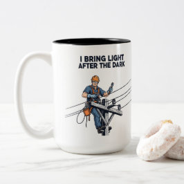 Geschenk für einen Leitungsmonteuer bei Sturmwiede Zweifarbige Tasse