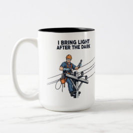 Geschenk für einen Leitungsmonteuer bei Sturmwiede Zweifarbige Tasse
