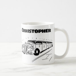 Geschenk für einen Limousine Chauffeur mit Namen Kaffeetasse