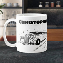 Geschenk für einen Limousinenchauffeur mit Namen