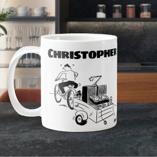 Geschenk für einen mobilen Discjockey mit Namen Jumbo-Tasse