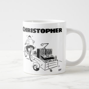 Geschenk für einen mobilen Diskjockey mit Namen Jumbo-Tasse