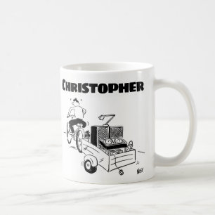Geschenk für einen mobilen DJ mit Namen Kaffeetasse