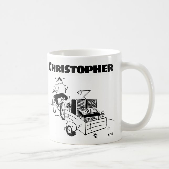 Geschenk für einen mobilen DJ mit Namen Kaffeetasse (Rechts)