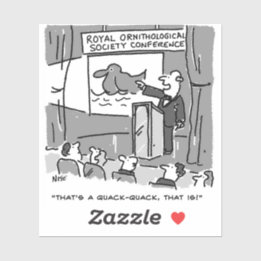 Geschenk für einen Vogelbeobachter oder Vogelbeoba Aufkleber