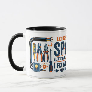 Geschenk für Elektriker Sparky Tasse