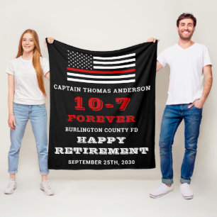 Geschenk für Feuerwehrleute mit benutzerdefinierte Fleecedecke