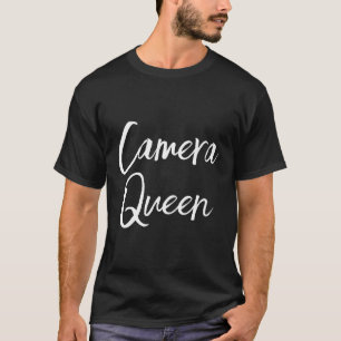 Geschenk für Fotografen Camera Queen Fotografy Vid T-Shirt