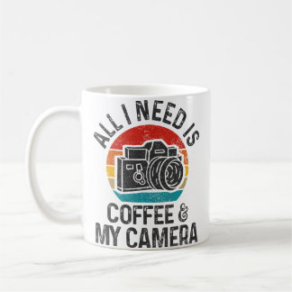 Geschenk für Fotografen Kaffee Kamera Lustig Retro Kaffeetasse