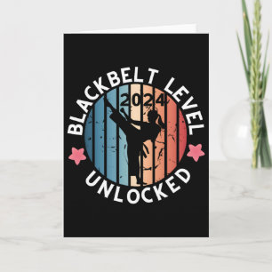 Geschenk für Frauen mit schwarzem Gürtel Karte
