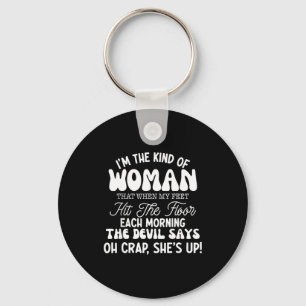 Geschenk für Frauen Motivationszitat Selbstbewusst Schlüsselanhänger