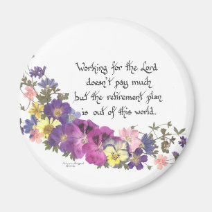 Geschenk für Freiwilligen oder Kirchenarbeitskraf Magnet