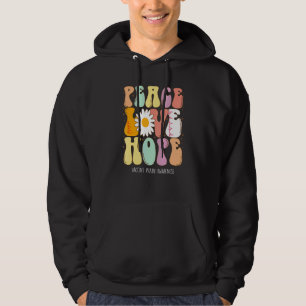 Geschenk für Frieden Liebe Hoffnung Impfung Verlet Hoodie