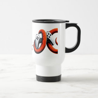 Geschenk für Gamer-Freund mit Schlangenspielecontr Reisebecher