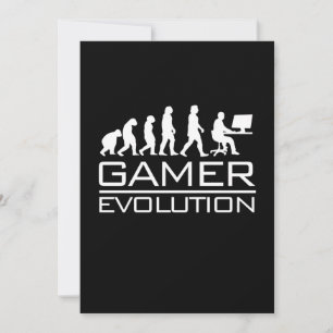Geschenk für Gamer Gamer Evolution Einladung