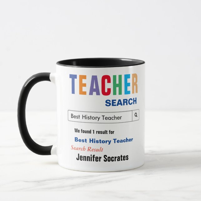 Geschenk für Geschichtslehrer Tasse (Links)