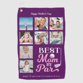 Geschenk für Golf-Mama | Beste Mama nach Par-FotoC Golfhandtuch