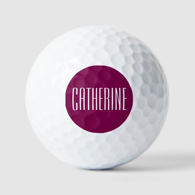 Geschenk für Golfbegeisterte, Personalisiert Golfball (Vorderseite)