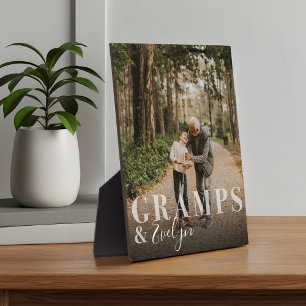 Geschenk für Gramps & Grandchild Foto Keepake Fotoplatte
