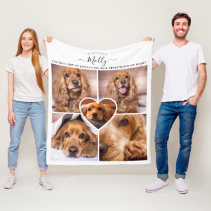 Geschenk für Haustiere - Hunde Katze Foto Collage Fleecedecke