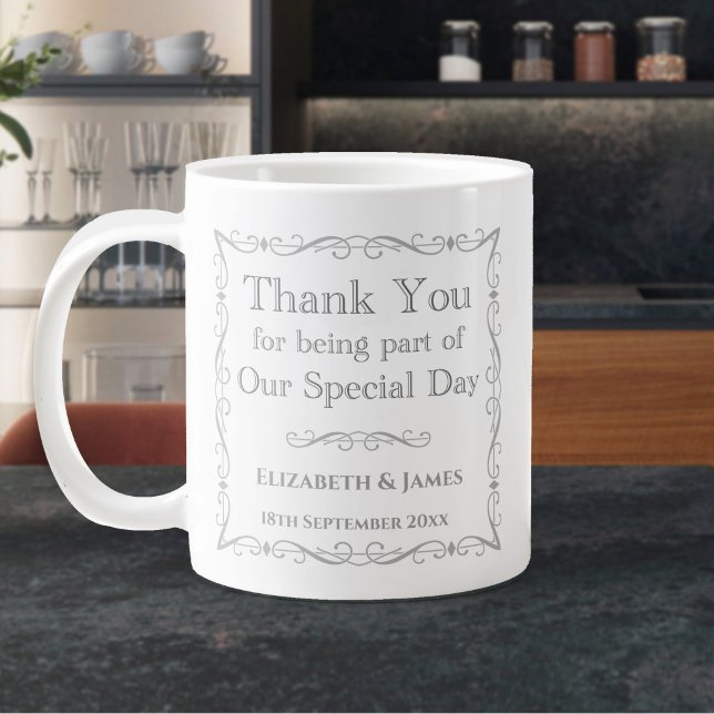 Geschenk für Hochzeitsgäste Jumbo-Tasse (Large Wedding Guests Thank-You Mug)