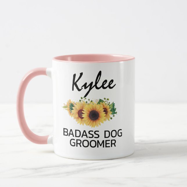Geschenk für Hunde Groomer Hunde Groomer Tasse (Links)