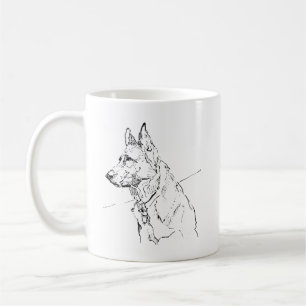 Geschenk für Hunde Liebhaber, Deutsche Schäferhund Kaffeetasse