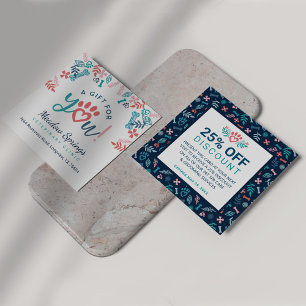 Geschenk für Ihre Blumenblätterung Pet Pad Druckmu Rabattkarte