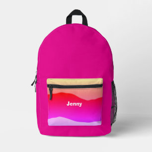 Geschenk für ihren Skriptnamen Boho Chic rustikal  Bedruckter Rucksack