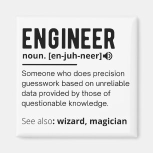 Geschenk für Ingenieurdefinitionen Magnet