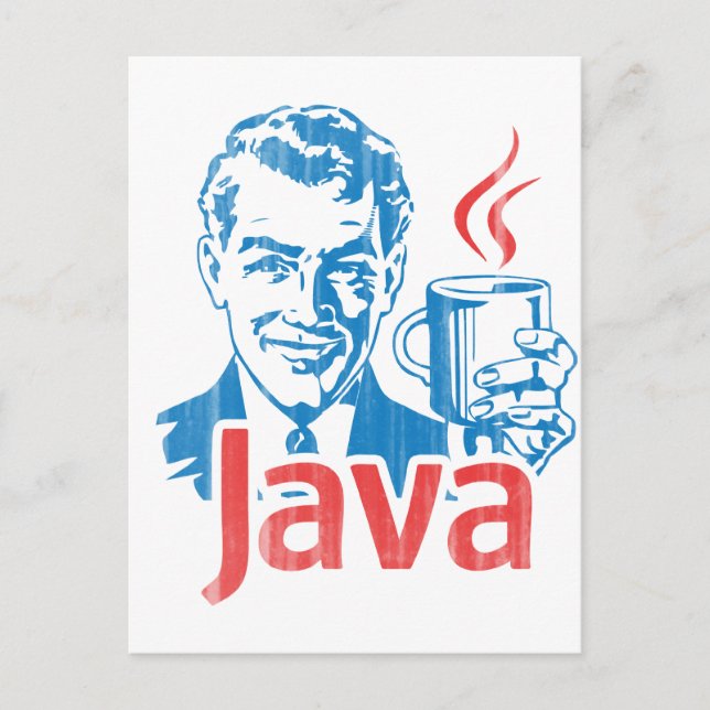 Geschenk für Java-Programmierer Postkarte (Vorderseite)