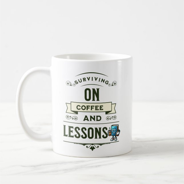 Geschenk für Kaffeeliebte Lehrer Kaffeetasse (Links)