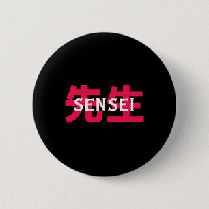 Geschenk für Kampfsportlehrer Sensei Männer Frauen Button