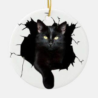 Geschenk für Katzenklumpen Keramik Ornament