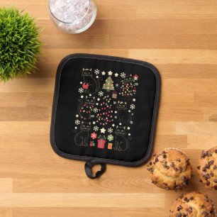 Geschenk für Katzenliebhaber zu Weihnachten für Ka Topflappen