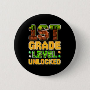 Geschenk für Kinder der Gamer School der 1. Klasse Button
