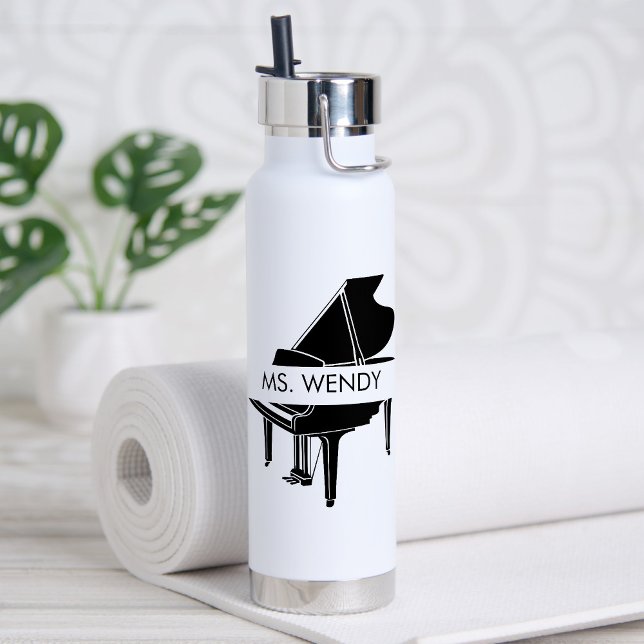 Geschenk für Klavierlehrer Flügel Trinkflasche (Von Creator hochgeladen)