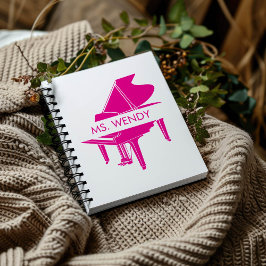 Geschenk für Klavierlehrer Grand Piano Notizblock