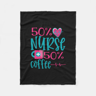 Geschenk für Krankenschwester   50 Nurse 50 Kaffee Fleecedecke
