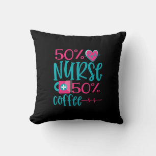 Geschenk für Krankenschwester   50 Nurse 50 Kaffee Kissen