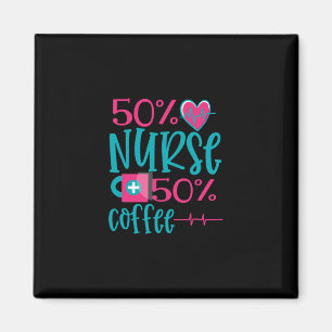 Geschenk für Krankenschwester 50 Nurse 50 Kaffee Magnet