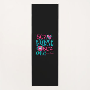 Geschenk für Krankenschwester 50 Nurse 50 Kaffee Yogamatte