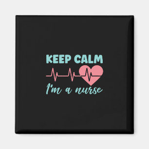 Geschenk für Krankenschwester Behalten Ruhe Ich Magnet