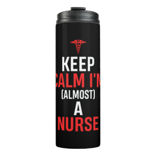 Geschenk für Krankenschwester Behalten Ruhe Ich Thermosbecher
