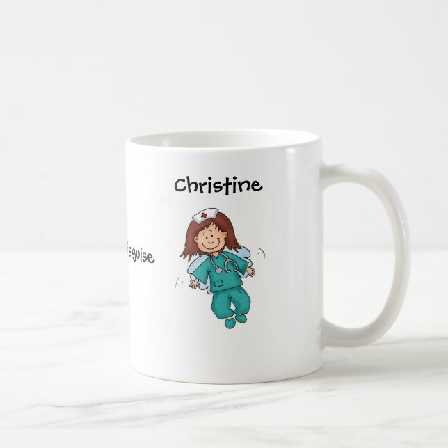 Geschenk für Krankenschwester - Engel in der Kaffeetasse (Rechts)