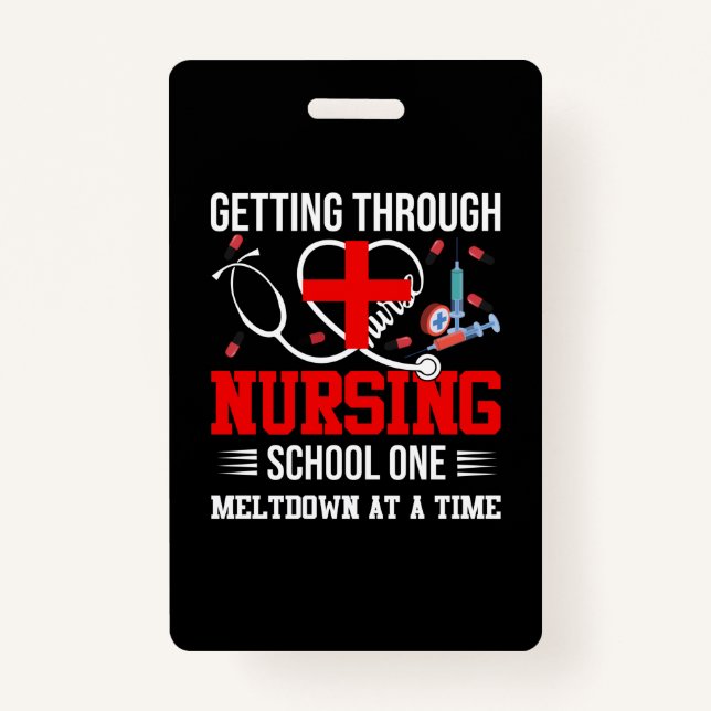 Geschenk für Krankenschwester | Erste Krankenpfleg Ausweis (Vorderseite)