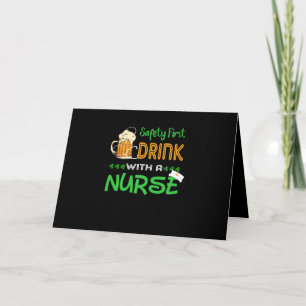 Geschenk für Krankenschwester   Erster Sicherheits Karte