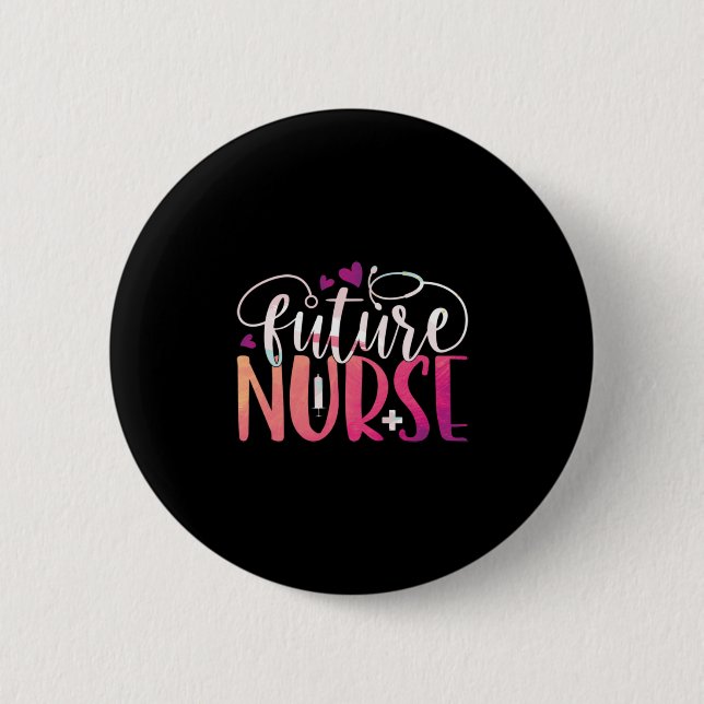 Geschenk für Krankenschwester | Future Nurse Button (Vorderseite)