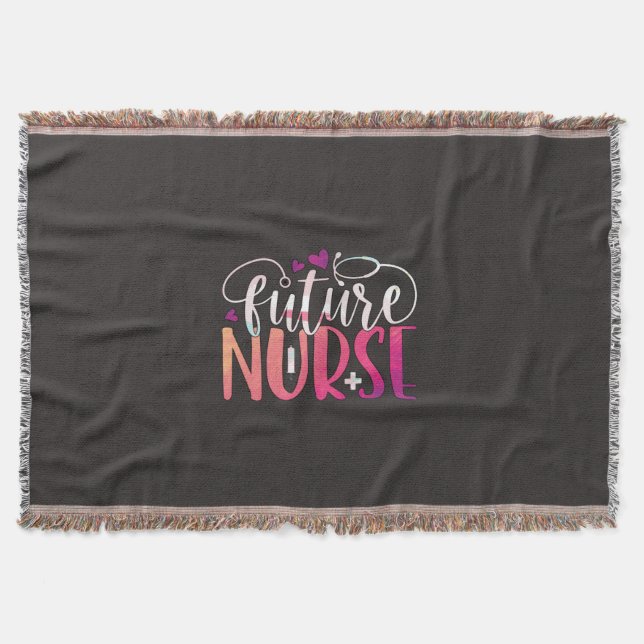 Geschenk für Krankenschwester | Future Nurse Decke (Vorderseite)